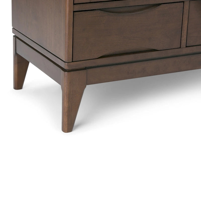 SOLID HARDWOOD 48 inch Wide Mid Century Modern Medium Storage Cabinet - 48w x 17d x 42 h