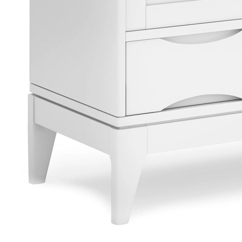 WYKONANA Z LITEGO DREWNA SZAFKA DO PRZECHOWYWANIA W STYLU MID-CENTURY MODERN, O SZEROKOŚCI 48 cali - 48w x 17d x 42 h