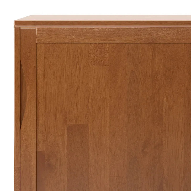 WYKONANA Z LITEGO DREWNA SZAFKA DO PRZECHOWYWANIA W STYLU MID-CENTURY MODERN, O SZEROKOŚCI 48 cali - 48w x 17d x 42 h