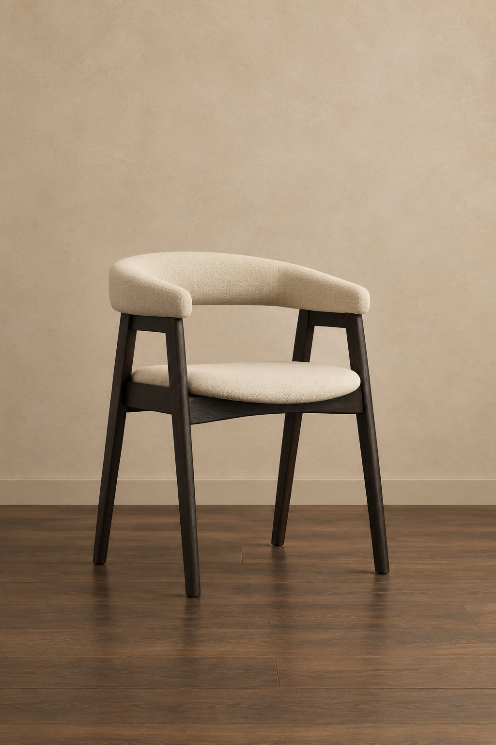 Cove Curved Back Upholstered Chairs, (Set of 2)