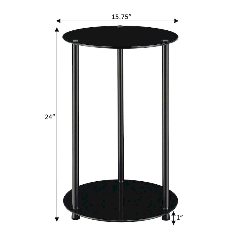 2 Tier Round End Table
