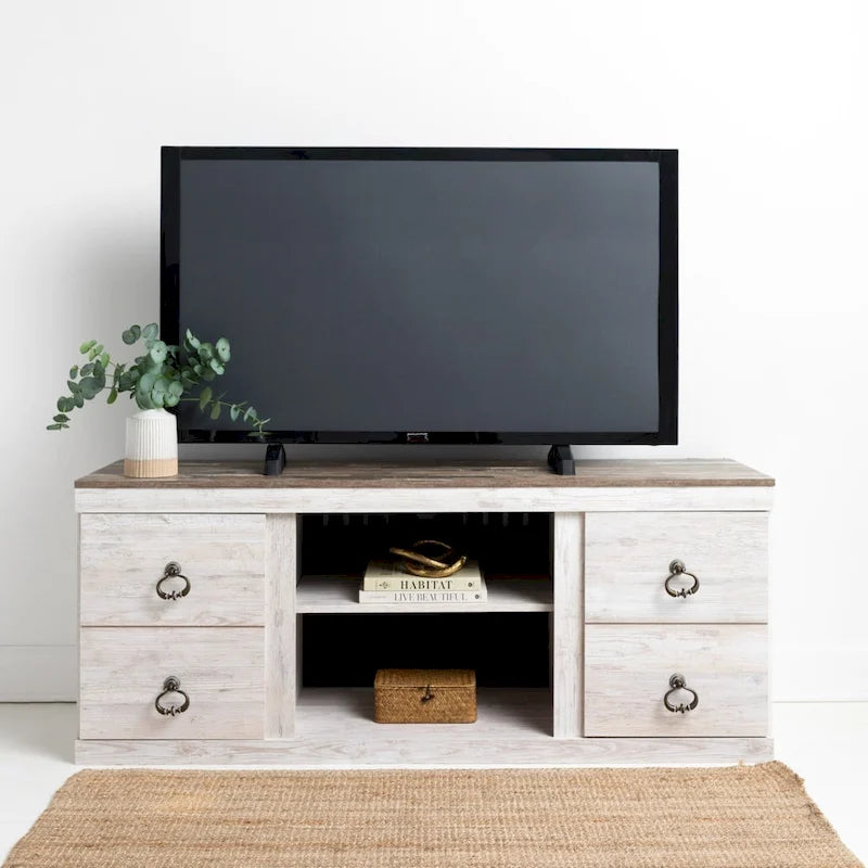 Tv-meubel met houtnerf, 60 inch