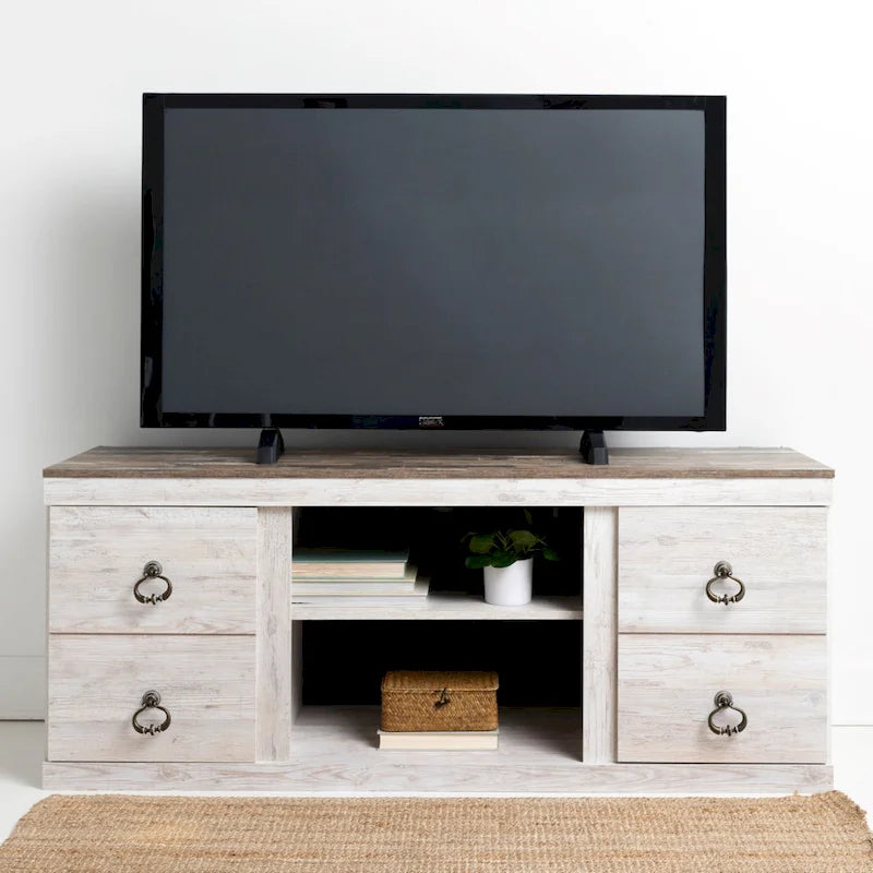 Tv-meubel met houtnerf, 60 inch