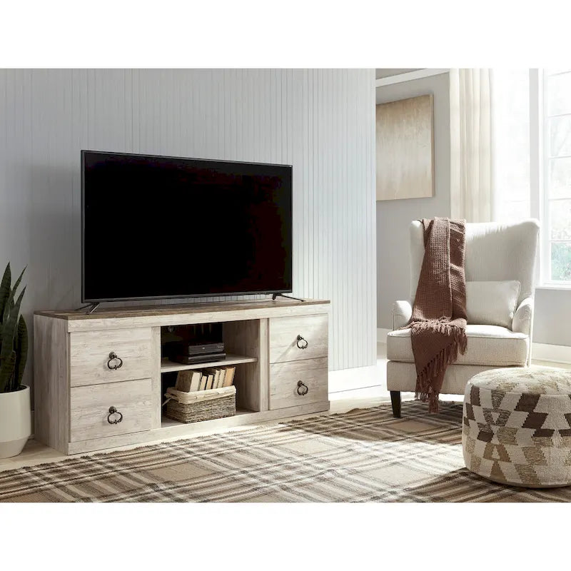Tv-meubel met houtnerf, 60 inch