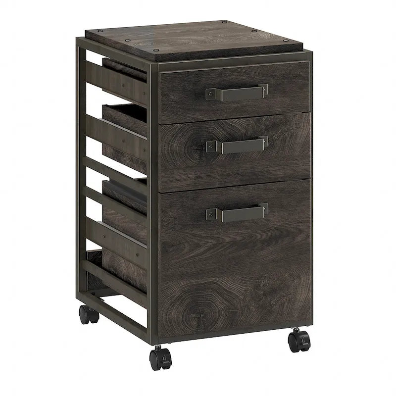 Refinery 3-drawer Mobile File Cabinet