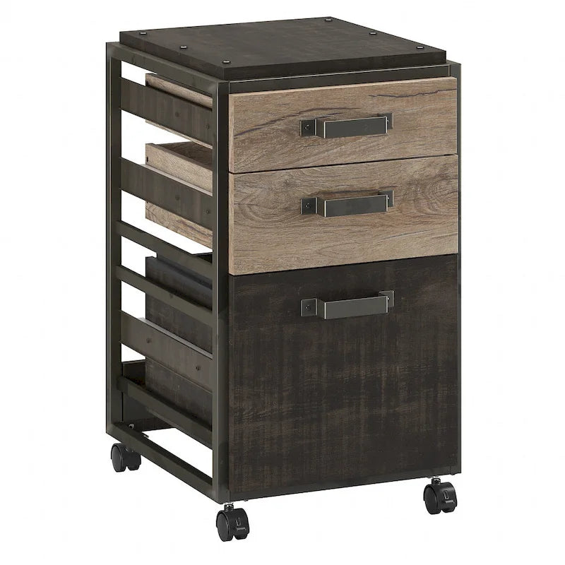 Refinery 3-drawer Mobile File Cabinet