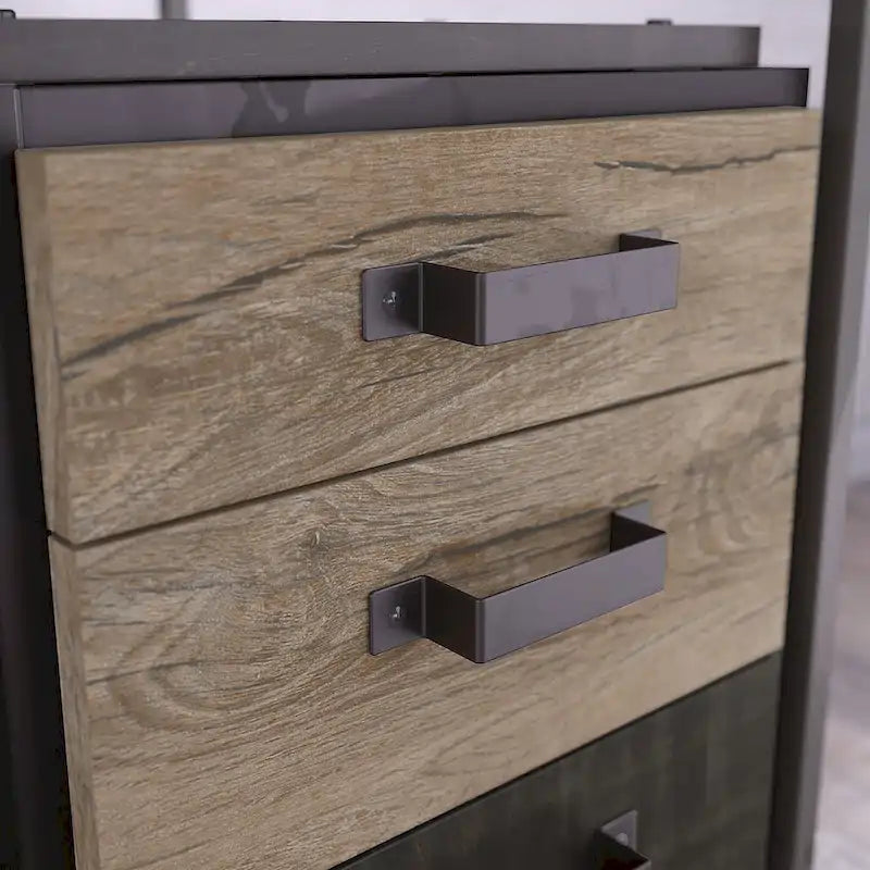 Refinery 3-drawer Mobile File Cabinet