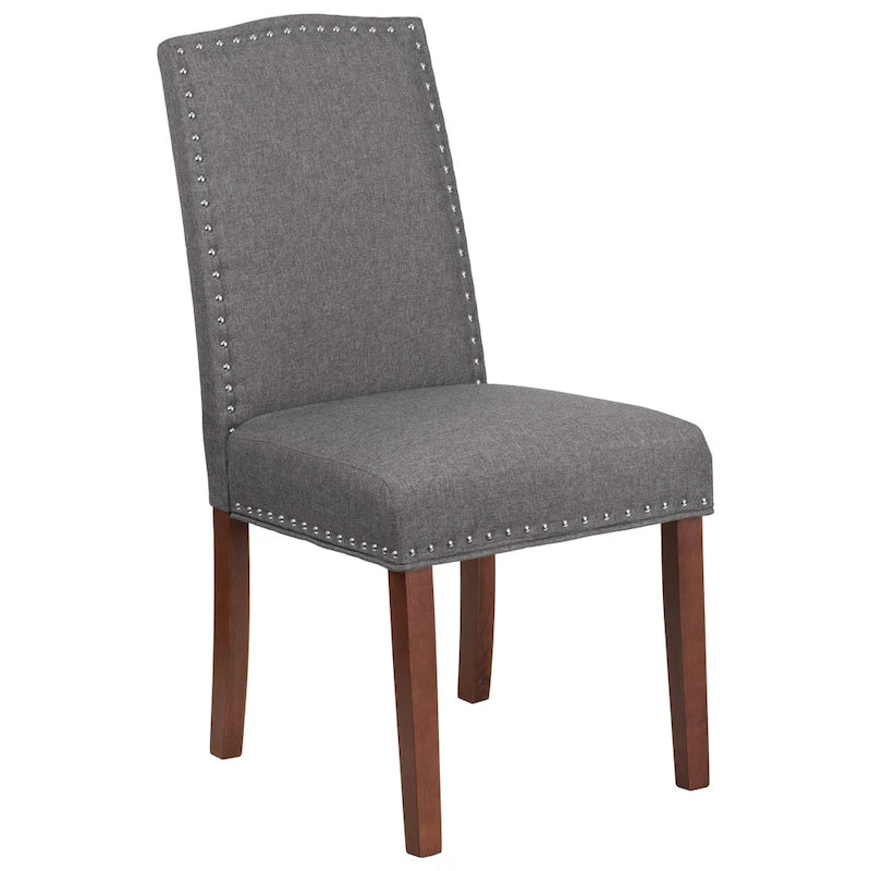 Parsons Chair with Silver Nailhead Trim (Set of 2)