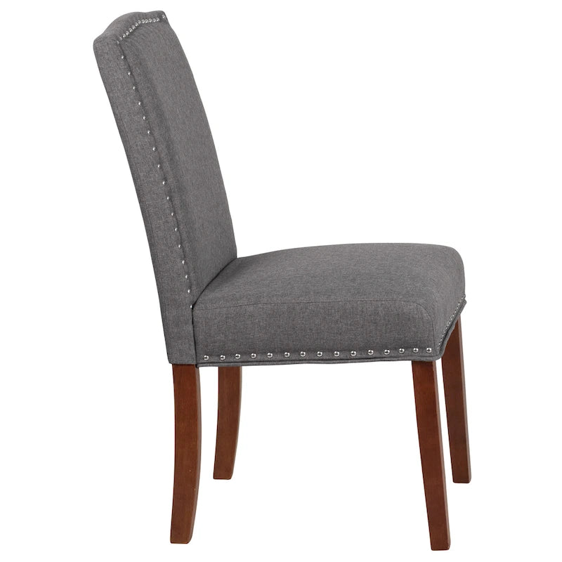 Parsons Chair with Silver Nailhead Trim (Set of 2)