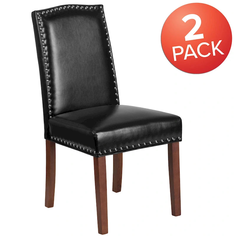 Parsons Chair with Silver Nailhead Trim (Set of 2)