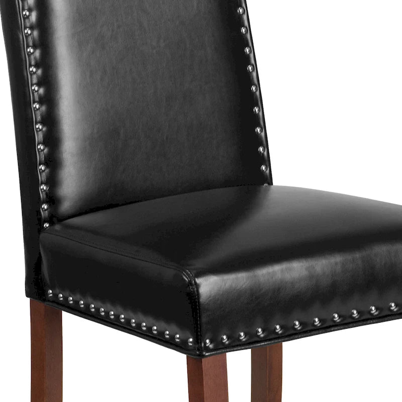 Parsons Chair with Silver Nailhead Trim (Set of 2)