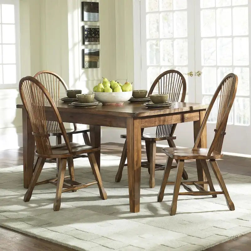 Rustikaler Eichentisch für 36x60 Dinette