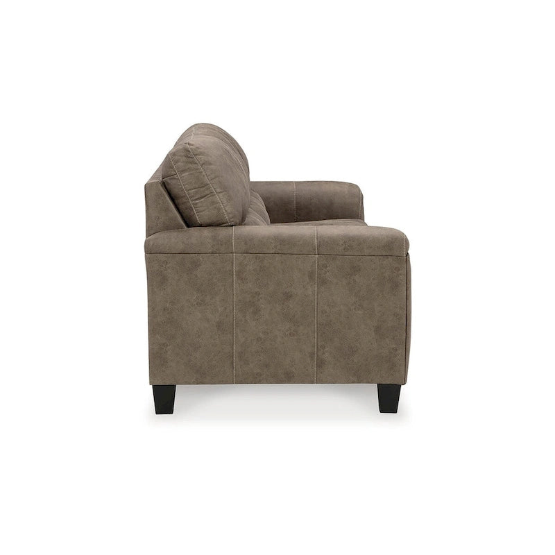 Braunes/beiges Sofa - 89W x 38D x 39H