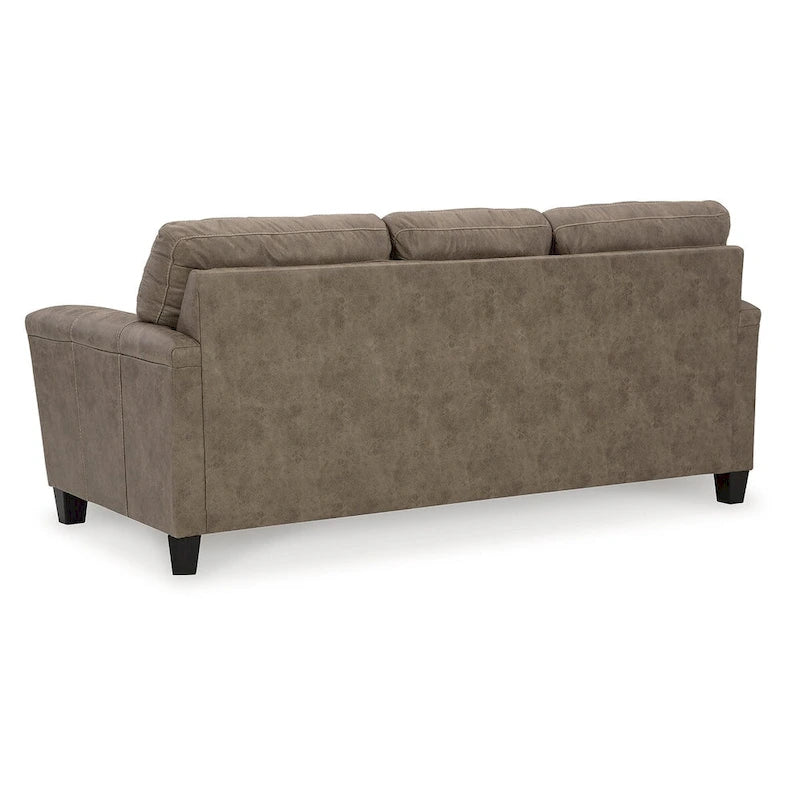 Braunes/beiges Sofa - 89W x 38D x 39H
