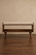 Mud Linen Nordic Storage Bench