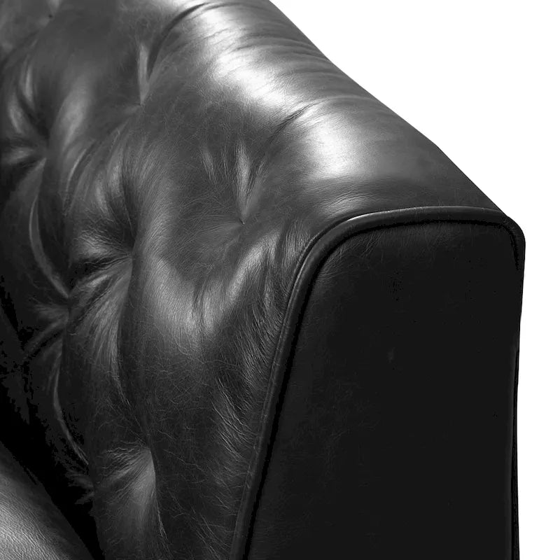 Lounge-Sessel - Vollnarbiges echtes italienisches Leder