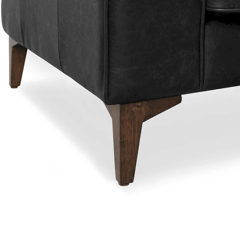 Lounge-Sessel - Vollnarbiges echtes italienisches Leder
