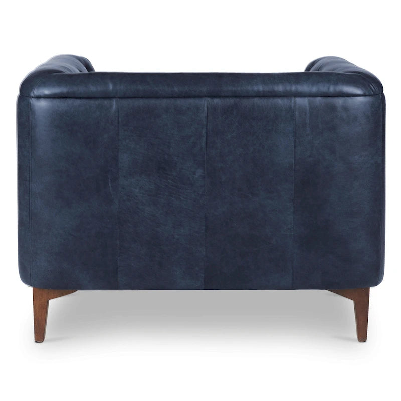 Lounge-Sessel - Vollnarbiges echtes italienisches Leder