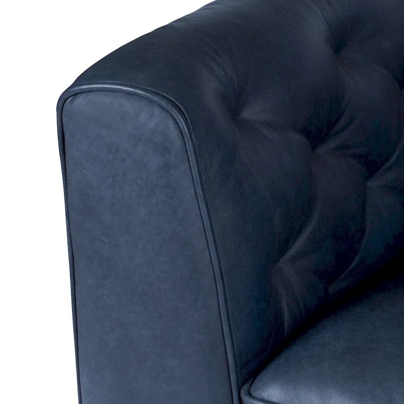 Lounge-Sessel - Vollnarbiges echtes italienisches Leder