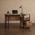 Station House Desk Etched Oak